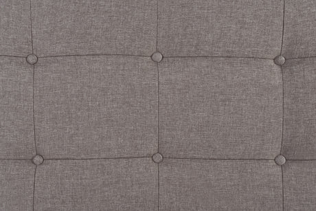 Florence Full Hb+Fb+Side Rail Grey Queen bed