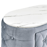 Natalia Bed W/Fireplace,Tv Lift Gy nightstand