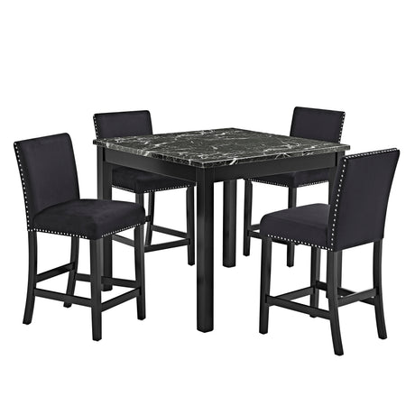 Lennon 5-Piece Contr Height Set All Black