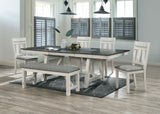 Maribelle 6p with Bench Chalk Warmgrey