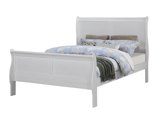 Louis Philip Greige Bed