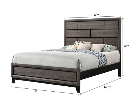 Akerson Grey Bedroom Group Queen bed