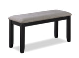 Paige 6pk Dining Set with Bench L.Grey