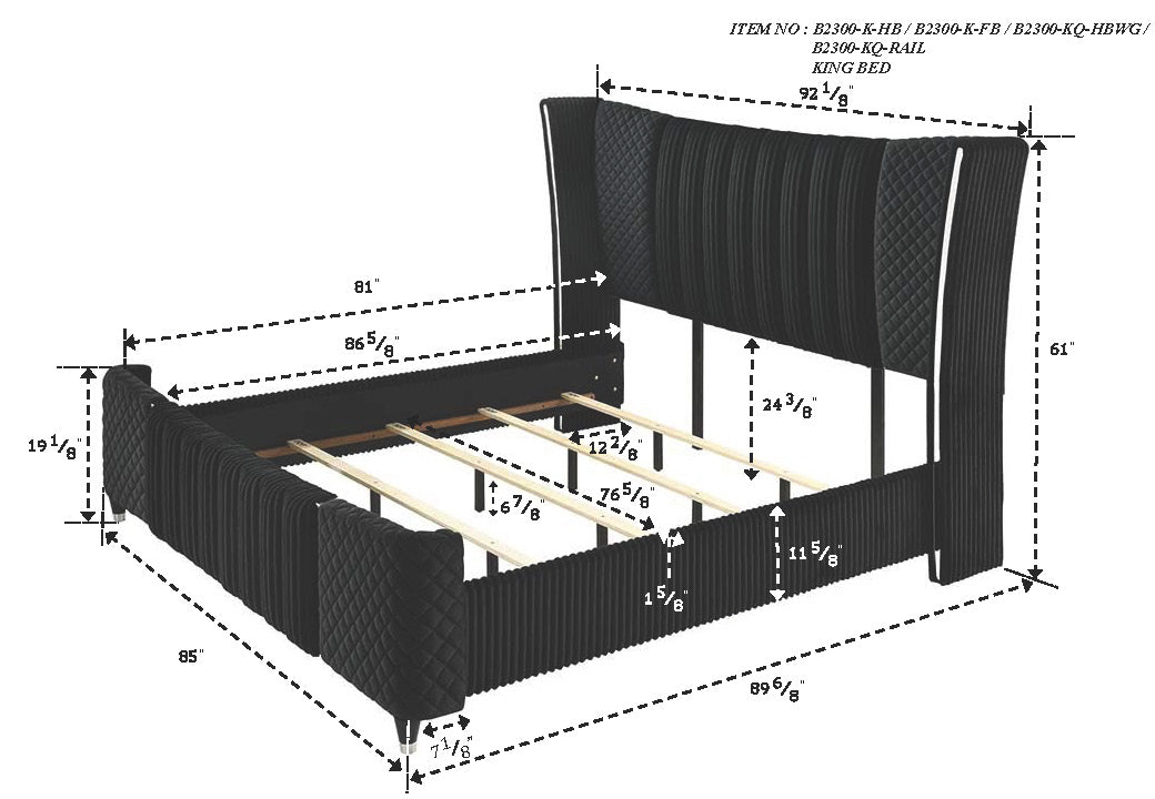 Number King bed