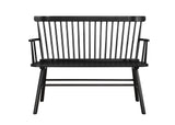 JERIMIAH SPINDLEBACK BENCH BLACK