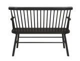 JERIMIAH SPINDLEBACK BENCH BLACK