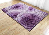 3d Shaggy Area Rug 419 Purple