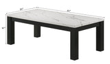 Ivy 3-Piece Cocktail Set Faux Marble White