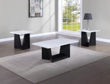 Faux Black Coffee Table Set