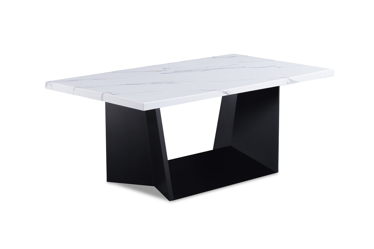 Faux Black Coffee Table Set