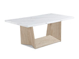 Faux White Coffee Table Set
