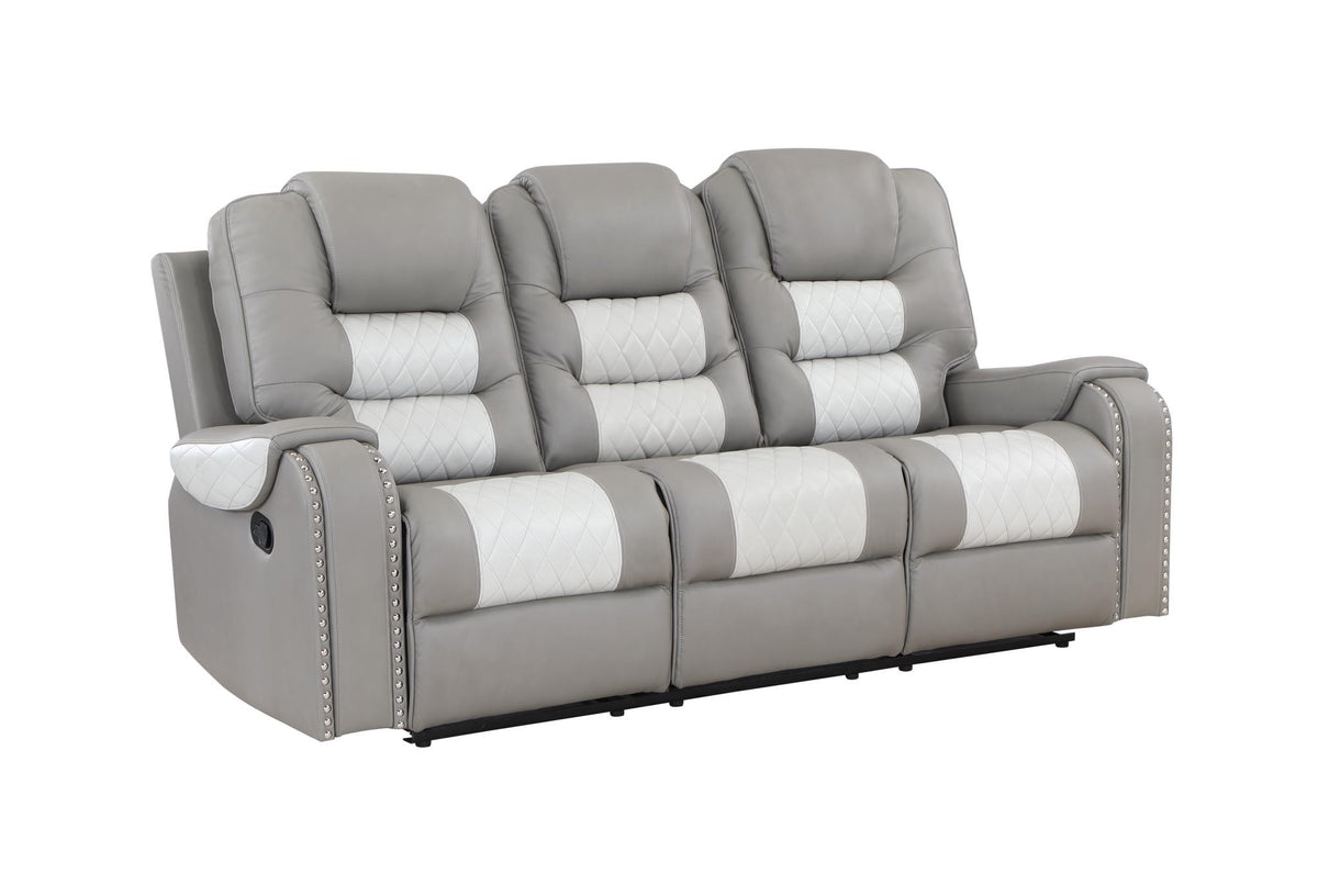 Harlow manual reclining sofa, loveseat and chair, grey