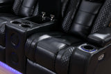 Knox (Black) (Power) Living Room Set - Black