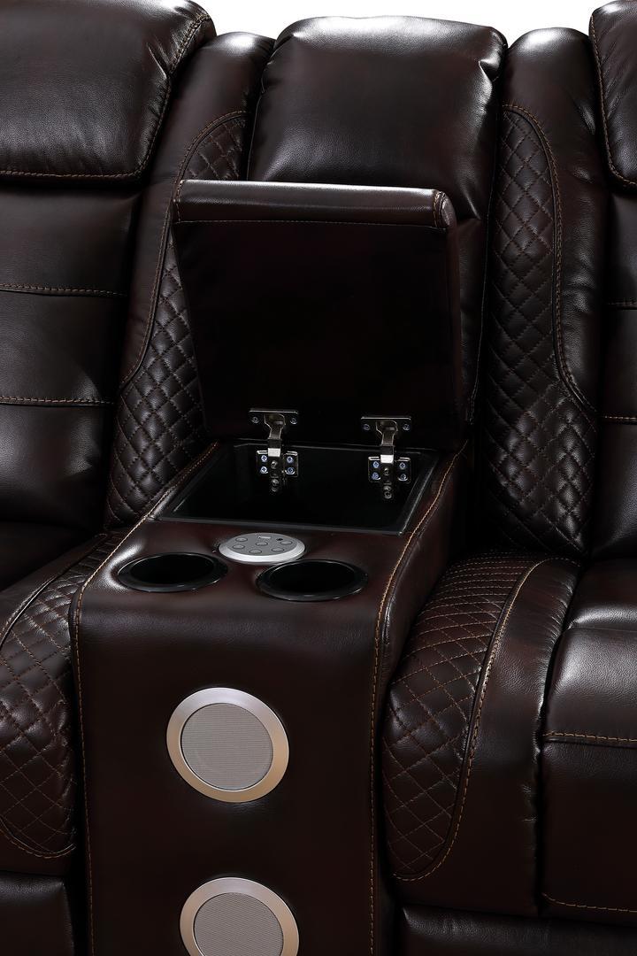 Knox (Brown) (Power) Recliner Power Seat / Led Light / Power Headrest / - Brown