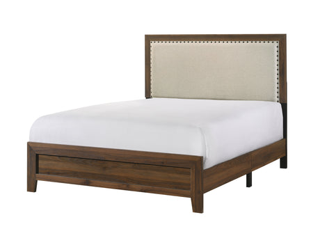 Millie Upholstered Bed Group Brown