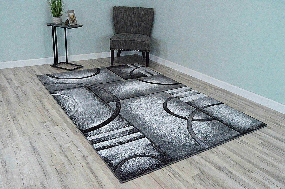 Premium Area Rug 4614 Grey