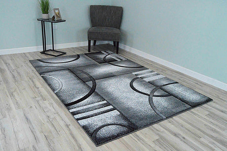 Premium Area Rug 4614 Grey
