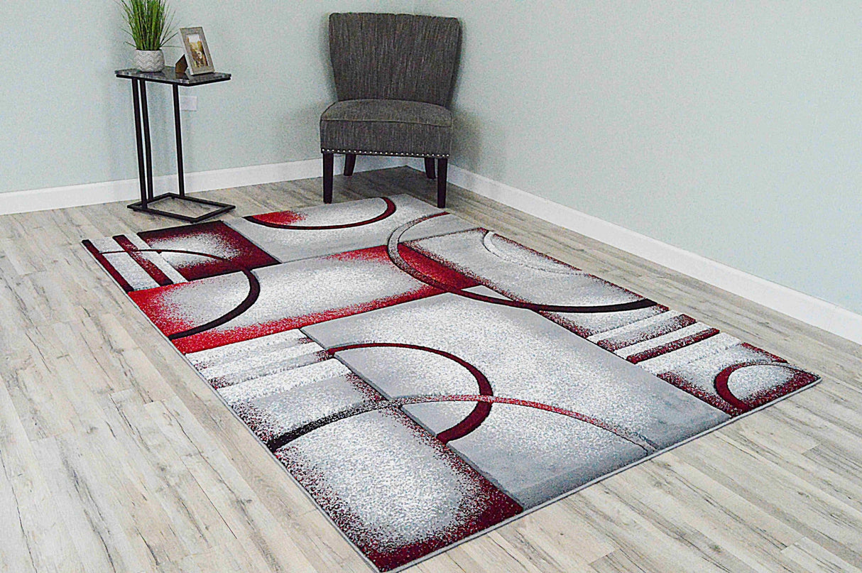 Premium Area Rug 4614 Red