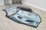 Twist Area Rug 4718 Car Blue