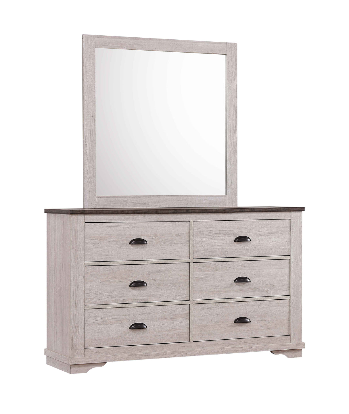 Number dresser and mirror