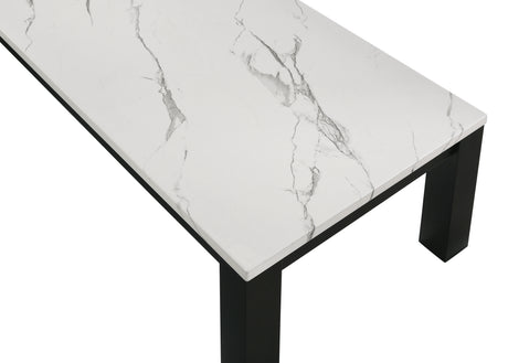 Ivy 3-Piece Cocktail Set Faux Marble White