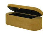 PHILIPA STORAGE BENCH- GOLD TWEED
