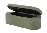 PHILIPA STORAGE BENCH-L.GREEN TWEED