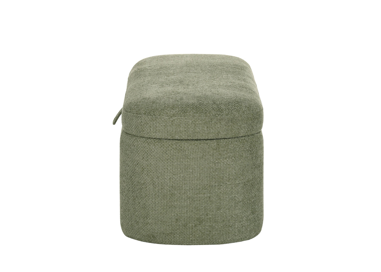 PHILIPA STORAGE BENCH-L.GREEN TWEED