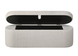 PHILIPA STORAGE BENCH-OATMEAL TWEED