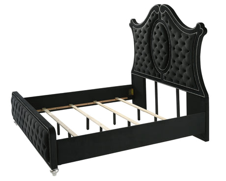 Cameo Panel Bedroom Group - Black King bed