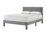 LUCIA QUEEN PLATFORM BED LIGHT GREY