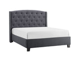 Eva Grey King Bed