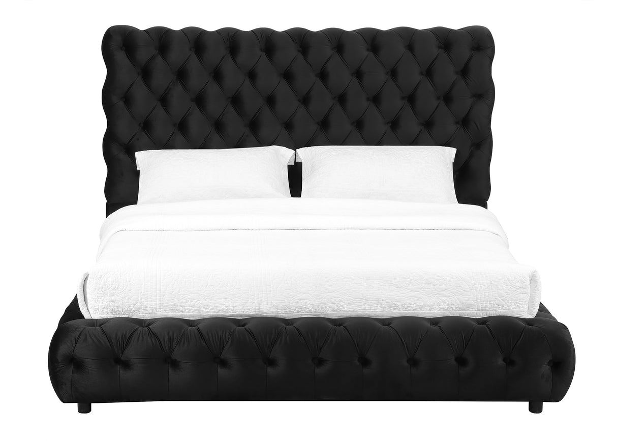 Flory Black King Bed