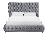 Flory Grey King Bed