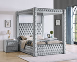 Annabelle Grey King Bed
