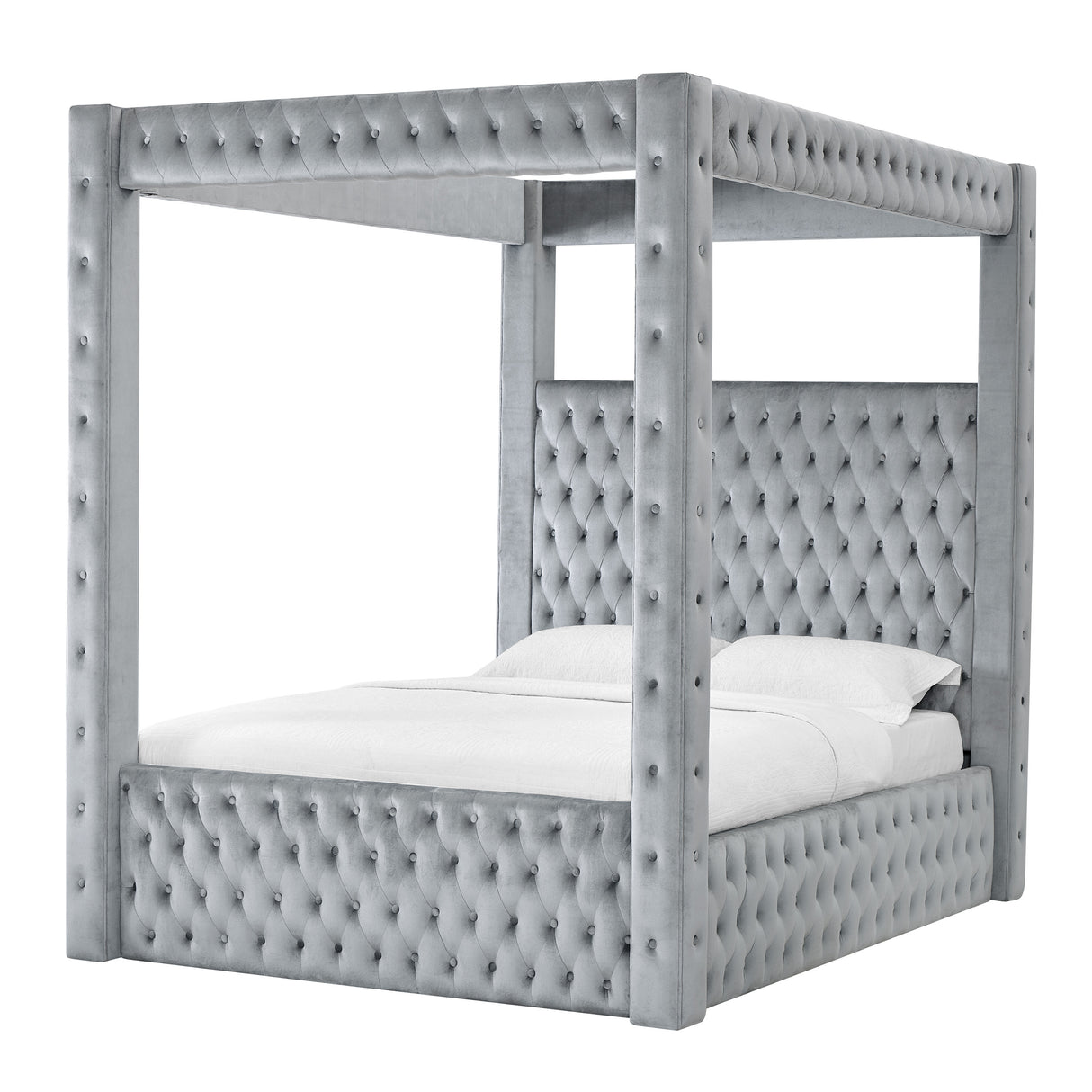 Annabelle Grey King Bed