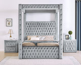 Annabelle Grey King Bed