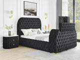 Natalia Black King Bed