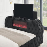 Natalia Black King Bed