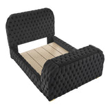 Natalia Black King Bed