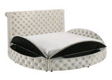 Brigitte Cream Queen Storage Bed