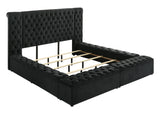 Liliana Black Queen Storage Bed