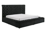 Liliana Black Queen Storage Bed