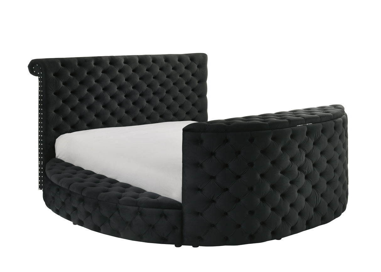 Voltare Black King Storage Bed