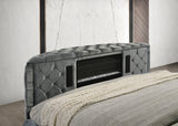 Voltare Grey King Storage Bed