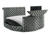 Voltare Grey King Storage Bed