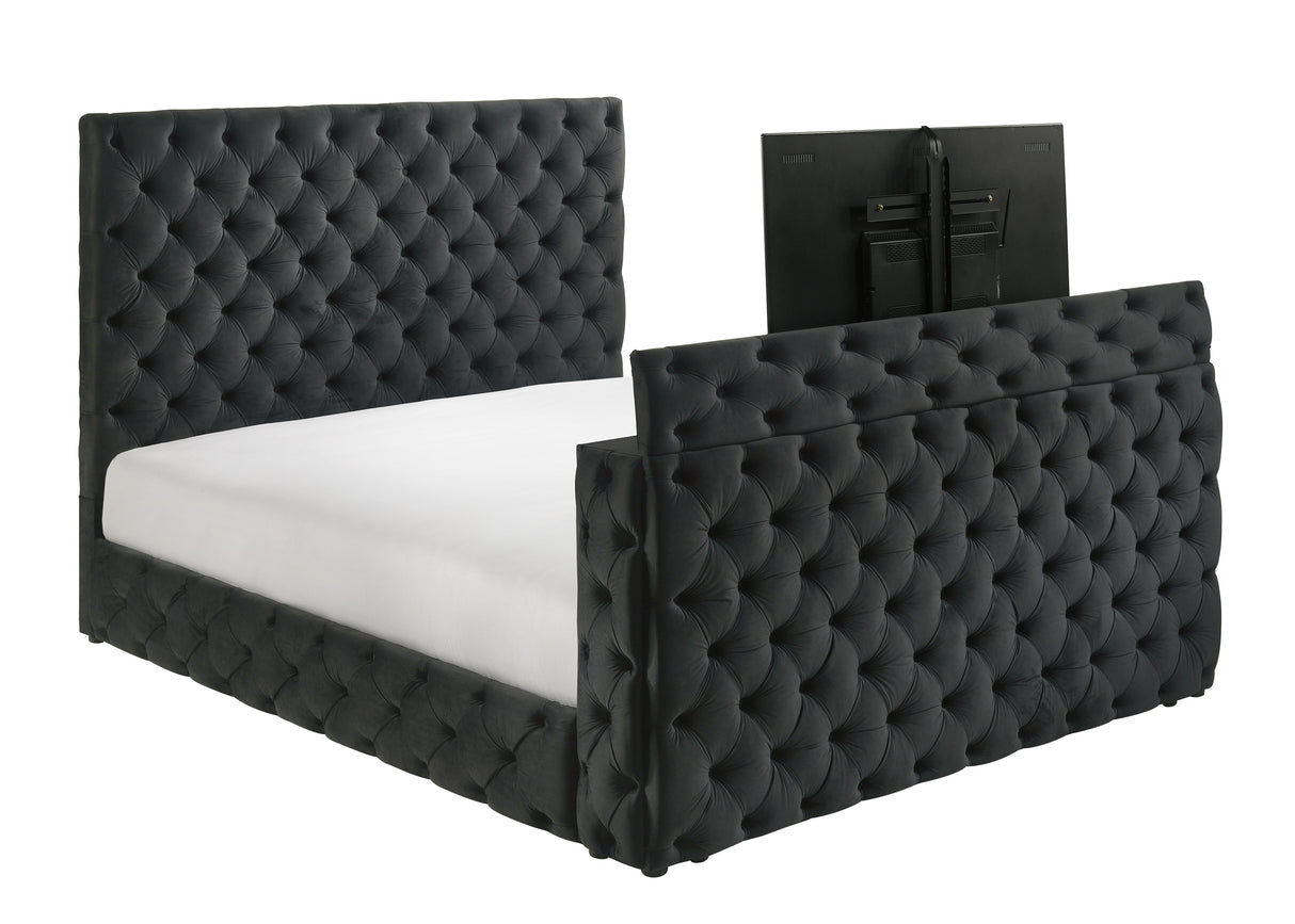Josephine Black King Bed
