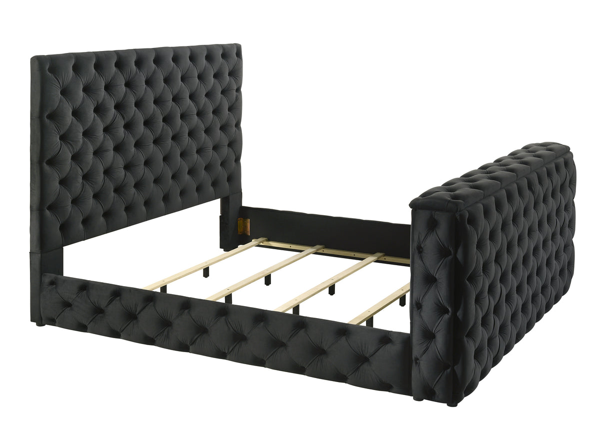 Josephine Black King Bed