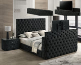 Josephine Black King Bed