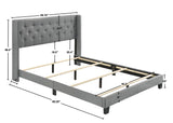 MAKAYLA FULL BED GREY